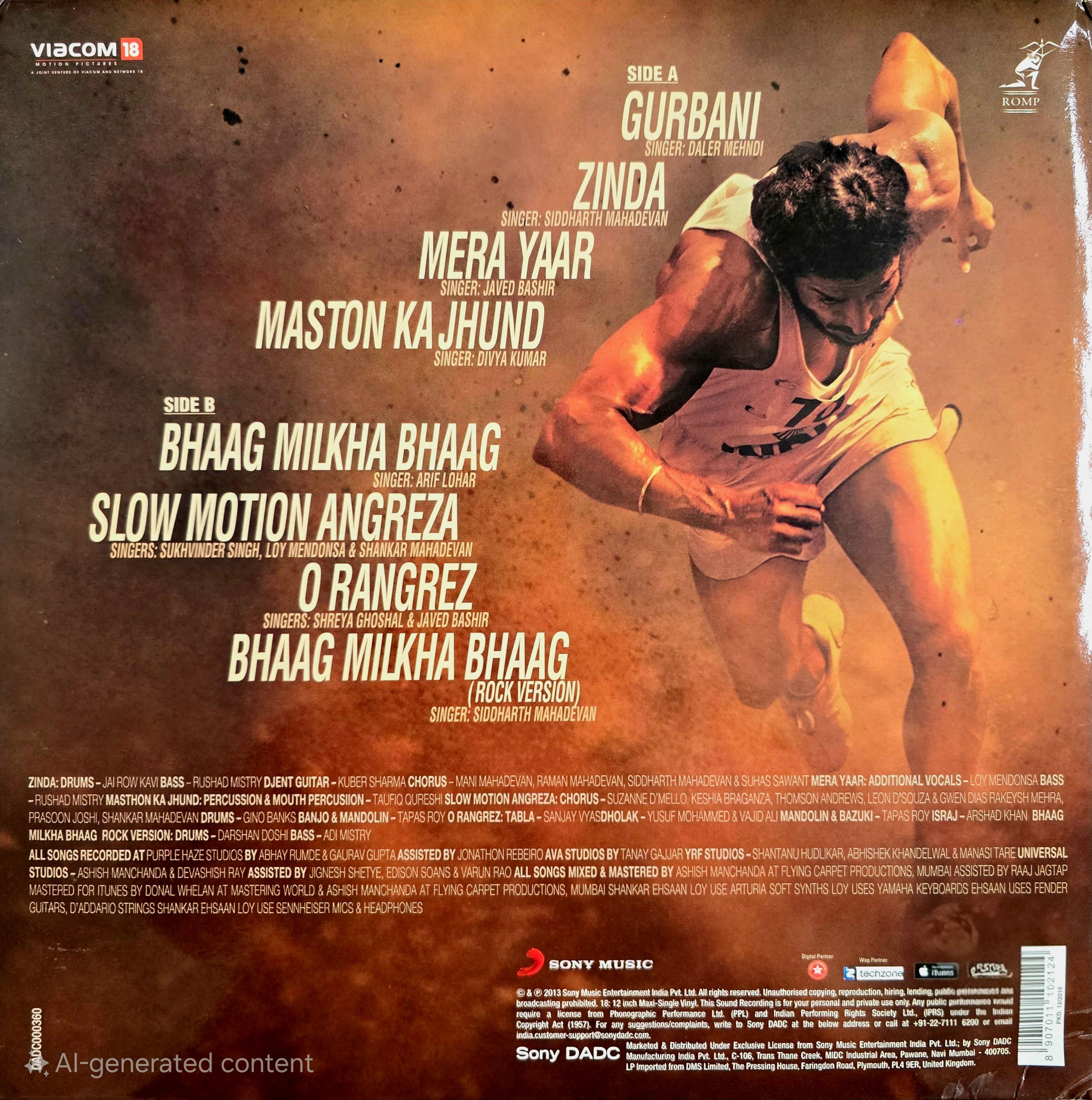 BHAAG MILKHA BHAAG - VINYL RECORD alt