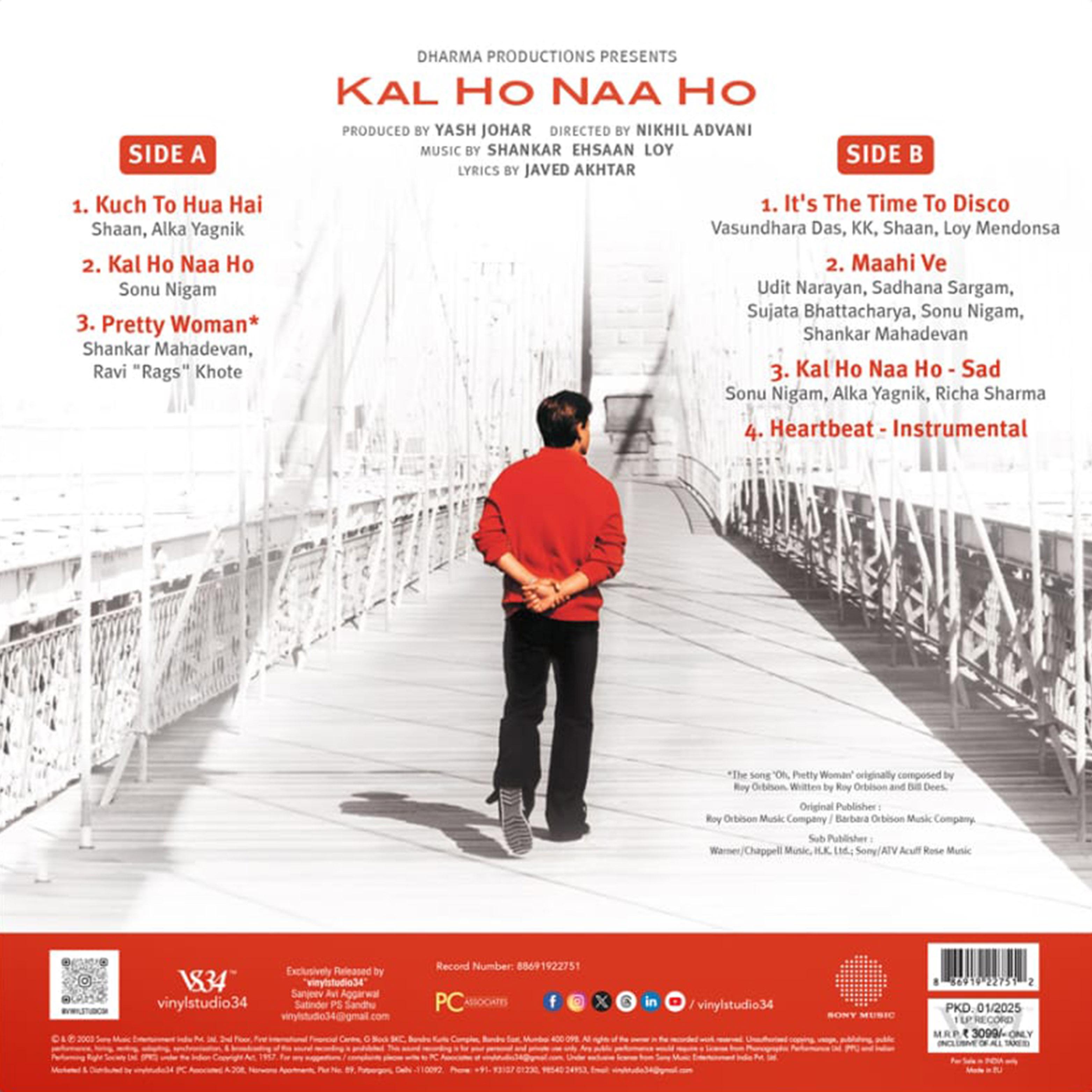 KAL HO NAA HO -  VINYL RECORD alt