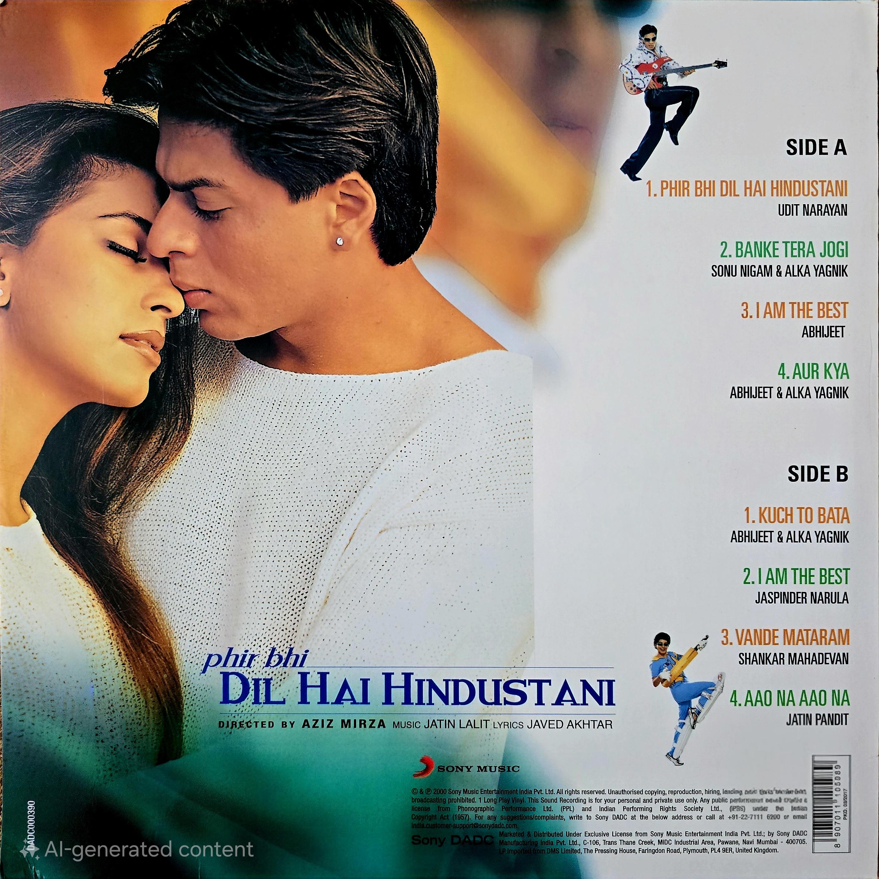 PHIR BHI DIL HAI HINDUSTANI - VINYL RECORD alt