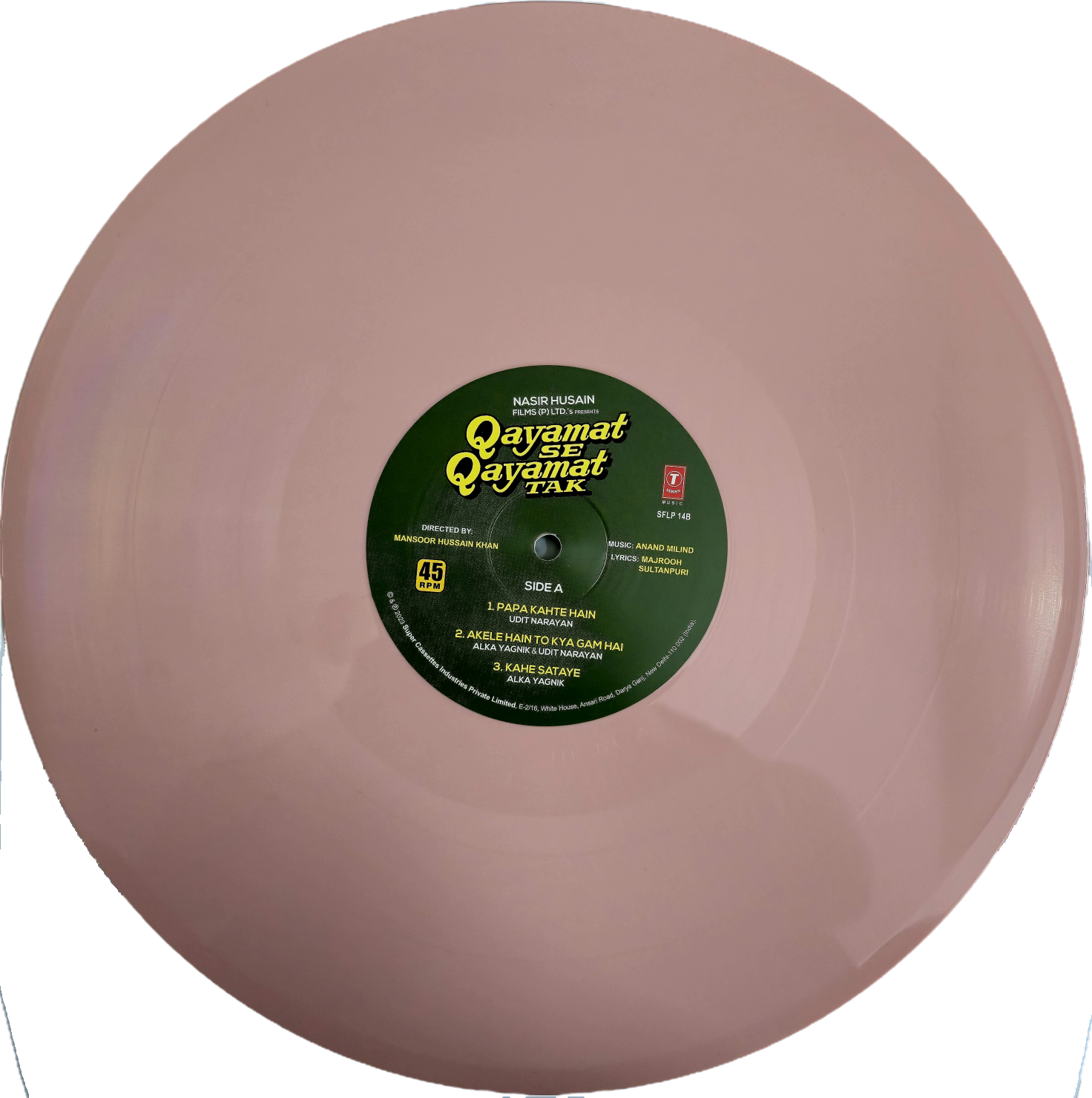 QAYAMAT SE QAYAMAT TAK - VINYL RECORD ( LIMITED EDITION / PINK / ONLY 20 PIECES PRESSED ) alt