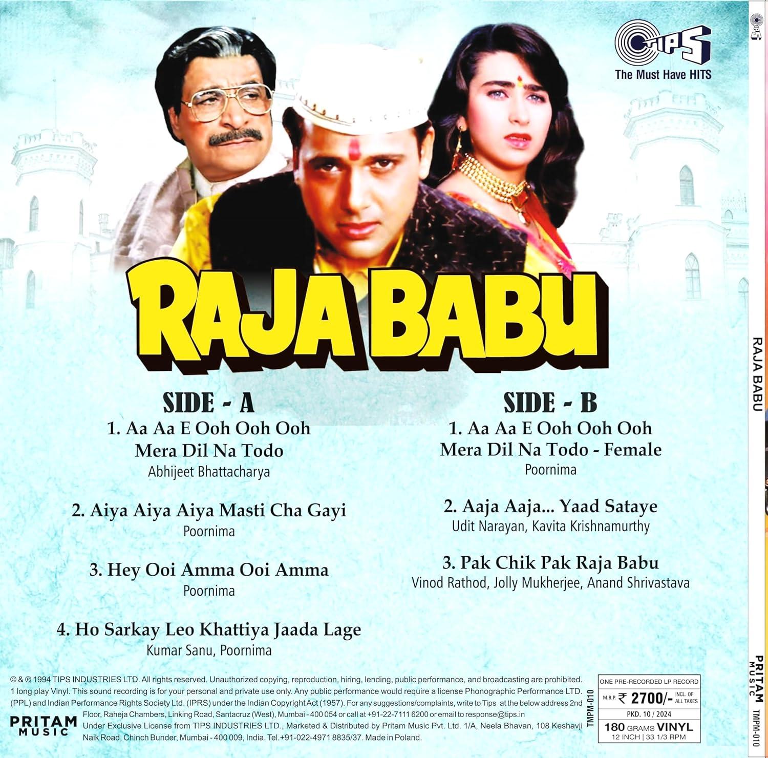 RAJA BABU - VINYL RECORD alt