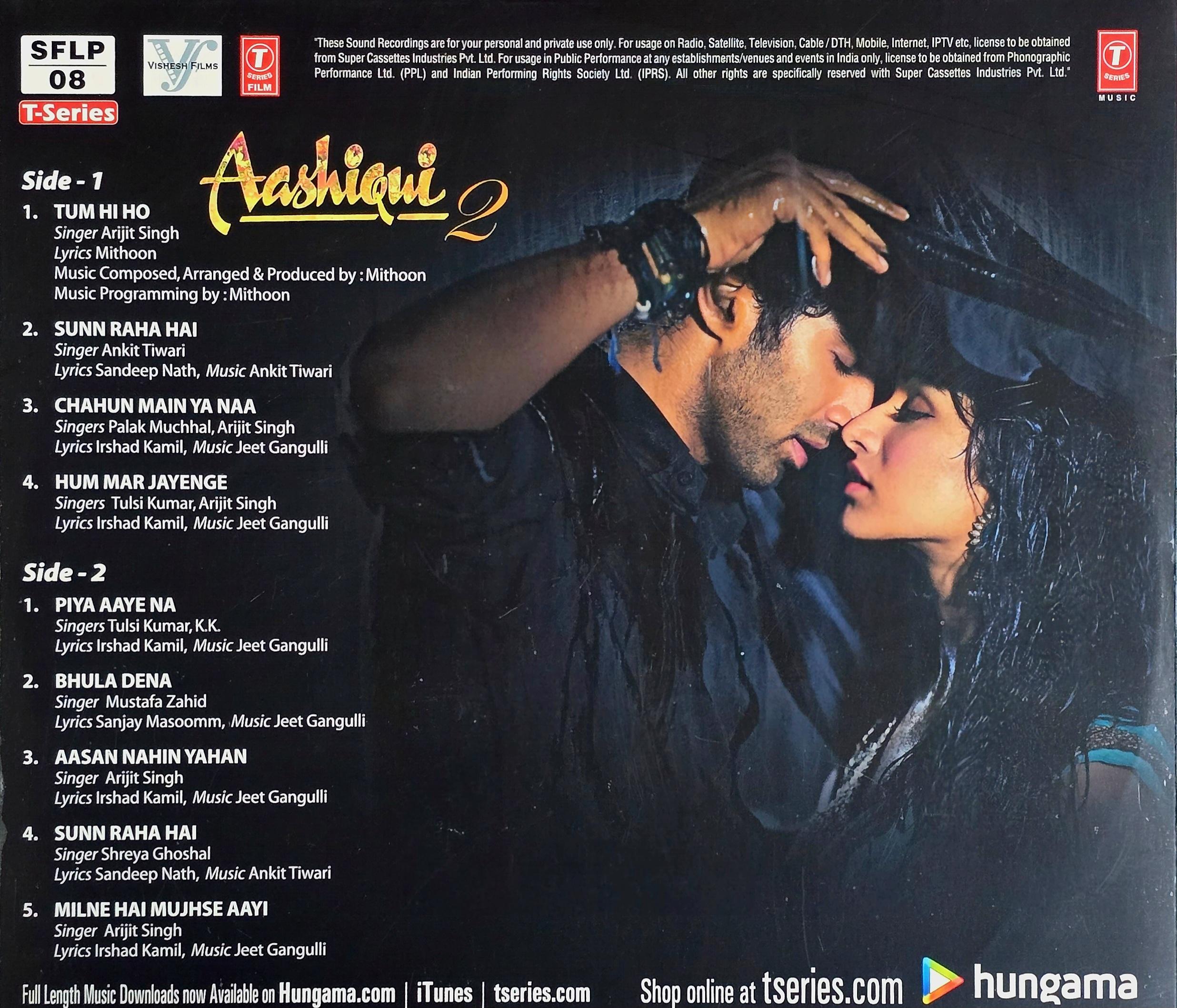 AASHIQUI 2 - VINYL RECORD ( 1ST EDITION ) alt