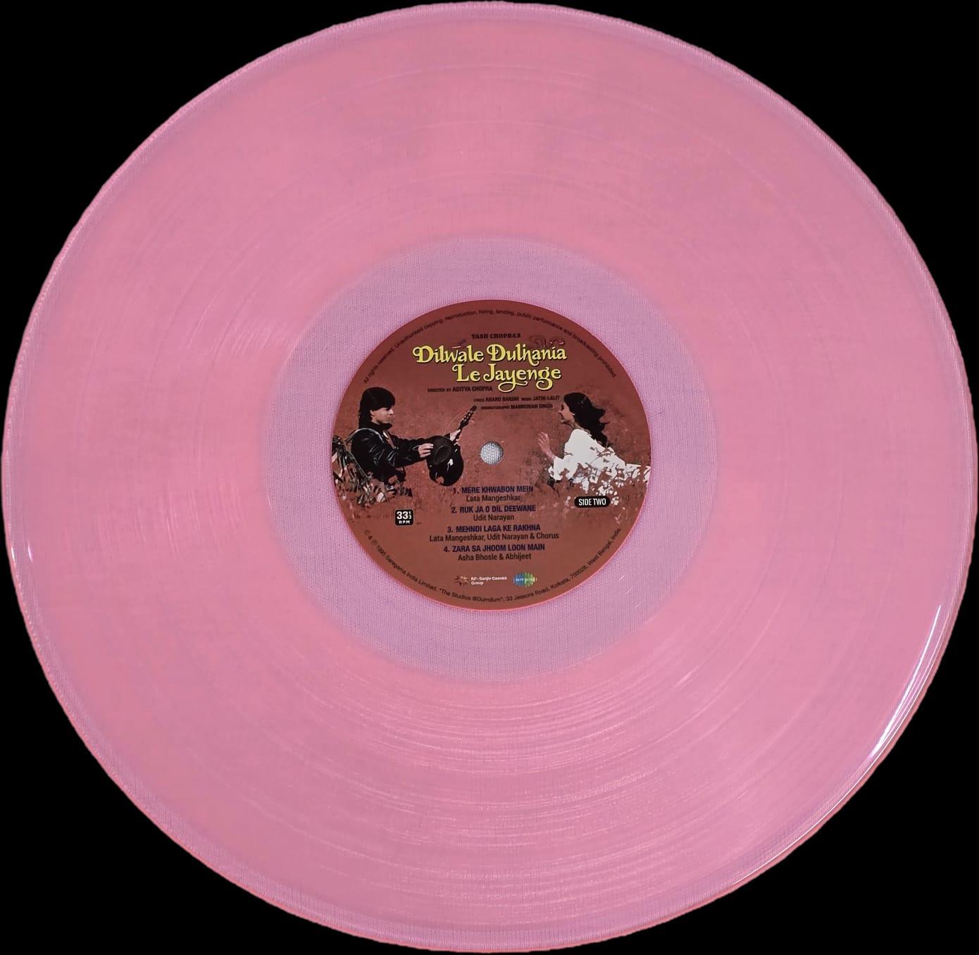DILWALE DULHANIA LE JAYENGE - VINYL RECORD ( SPECIAL EDITION / PINK VINYL ) alt