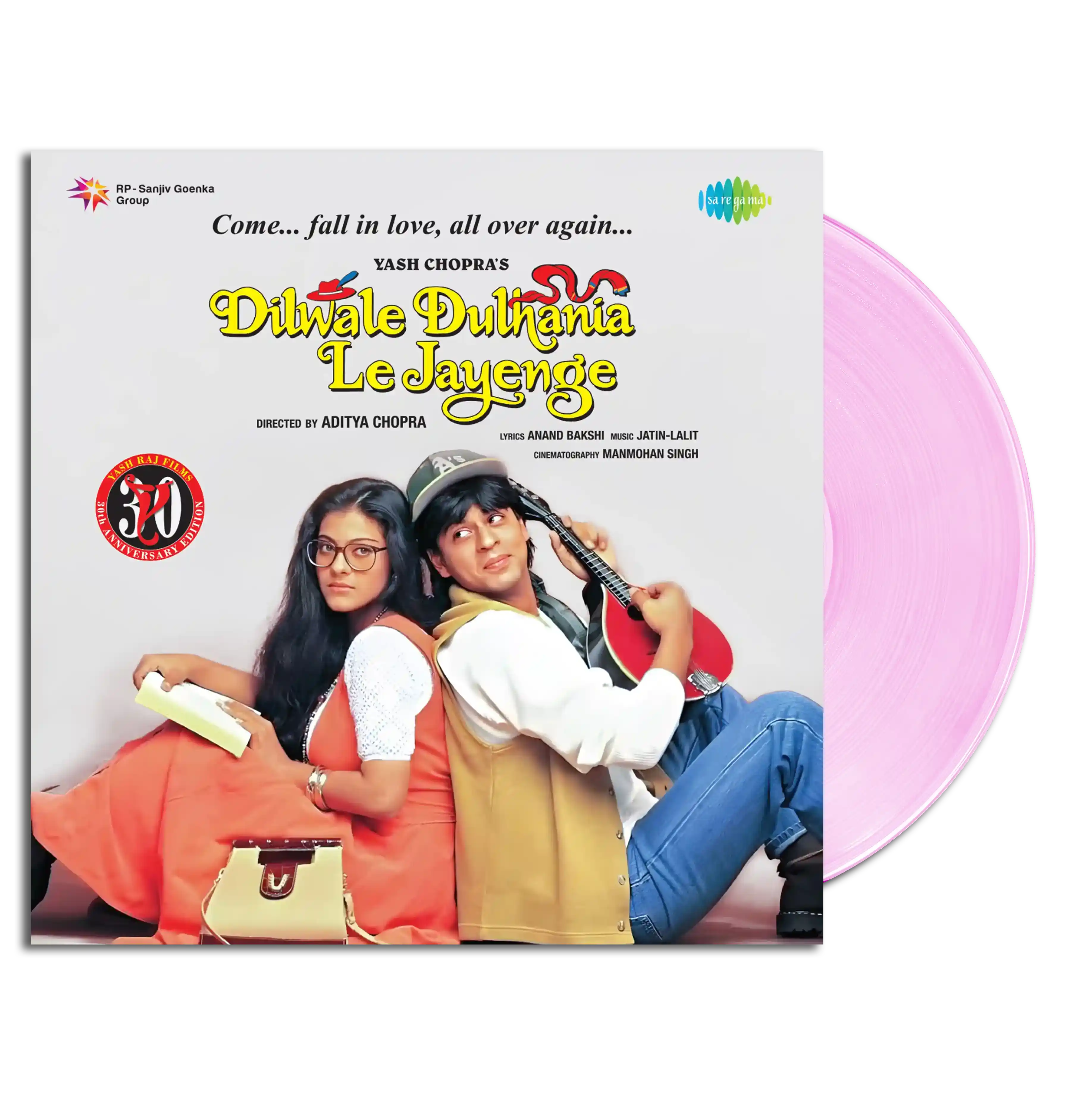 DILWALE DULHANIA LE JAYENGE - VINYL RECORD ( SPECIAL EDITION / PINK VINYL )