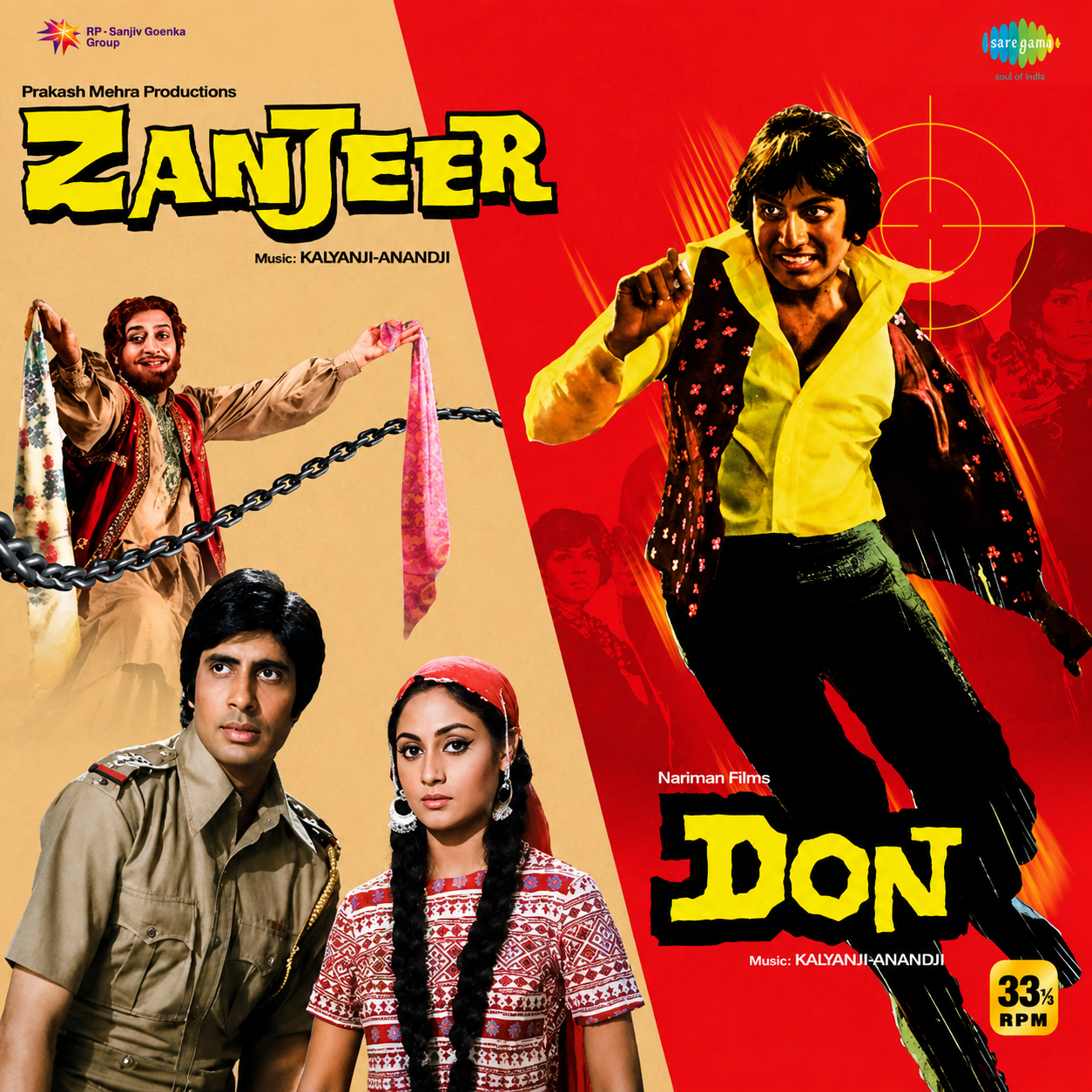 DON / ZANJEER - VINYL RECORD ( PRE BOOK )