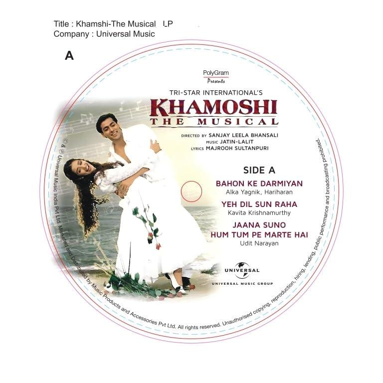 KHAMOSHI THE MUSICAL - VINYL RECORD alt