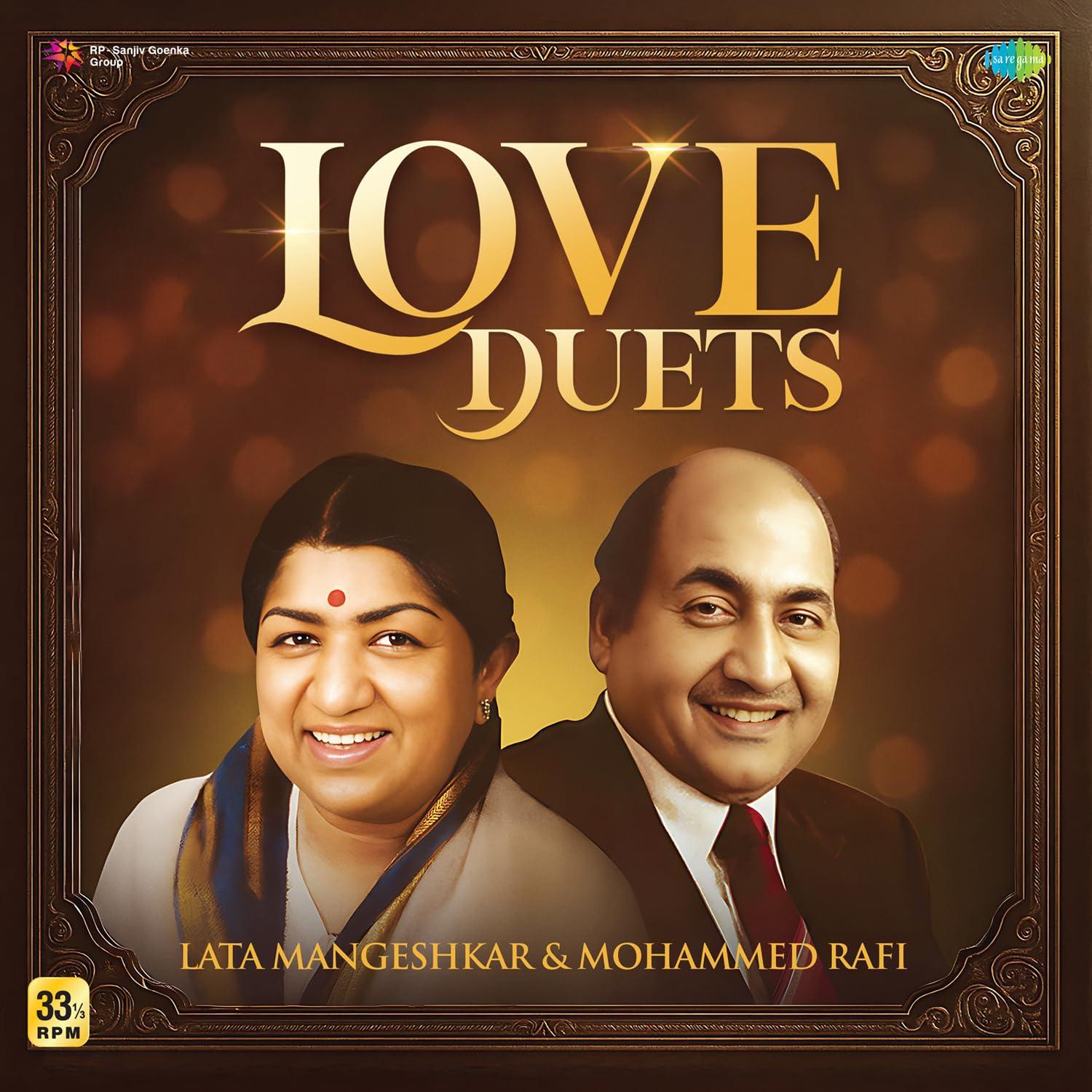 LOVE DUETS : LATA MANGESHKAR & MOHAMMED RAFI - VINYL RECORD