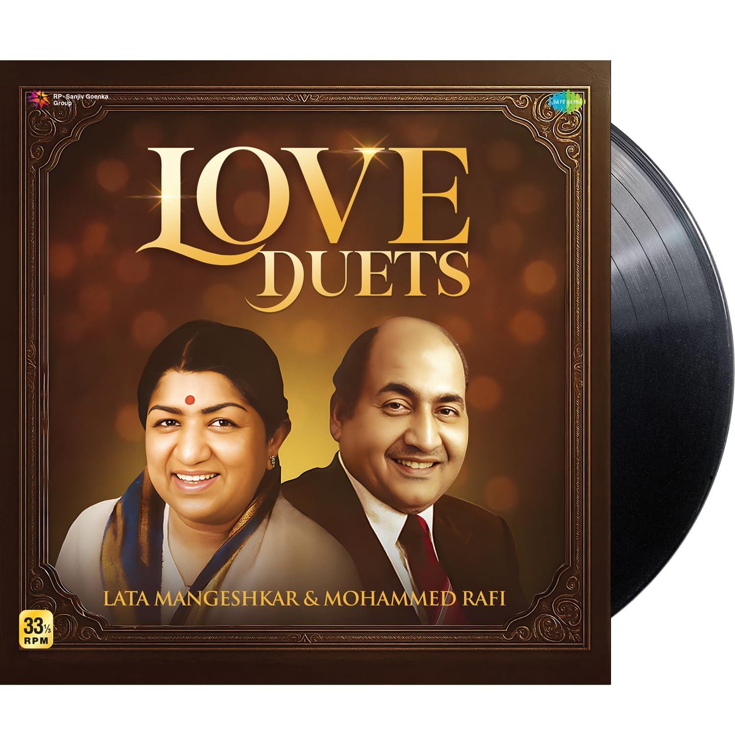 LOVE DUETS : LATA MANGESHKAR & MOHAMMED RAFI - VINYL RECORD alt