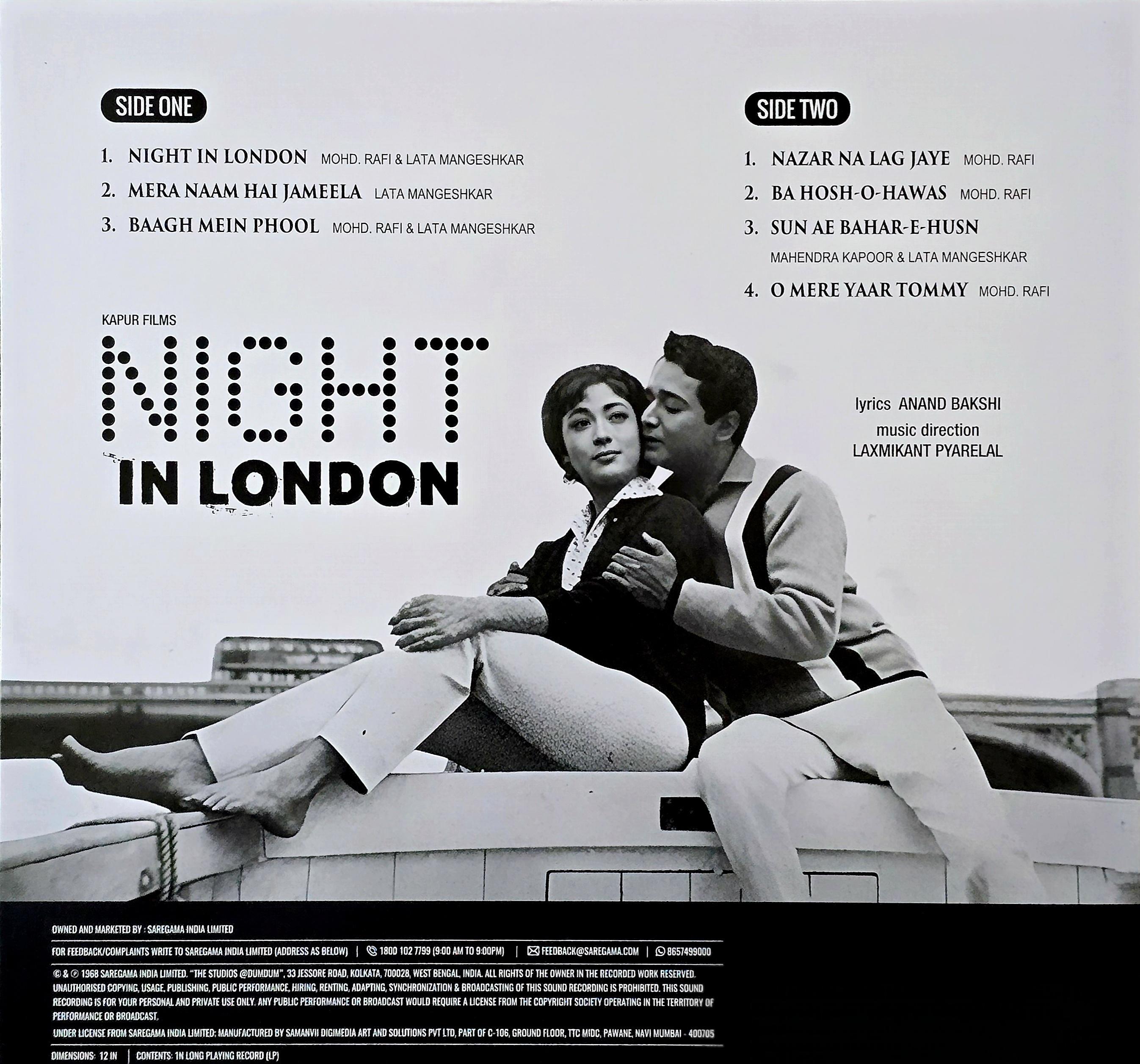 NIGHT IN LONDON - VINYL RECORD alt