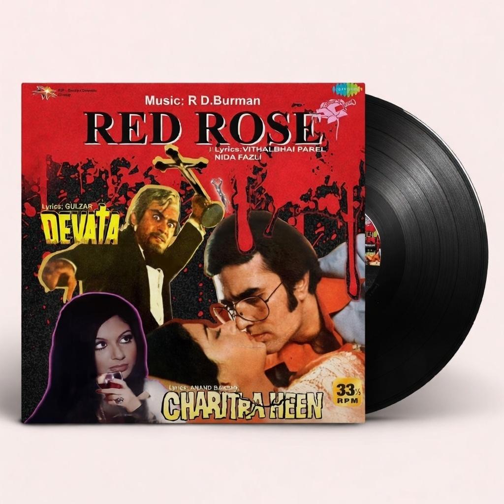 RED ROSE / DEVATA / CHARITRA HEEN - VINYL RECORD ( PRE BOOK )