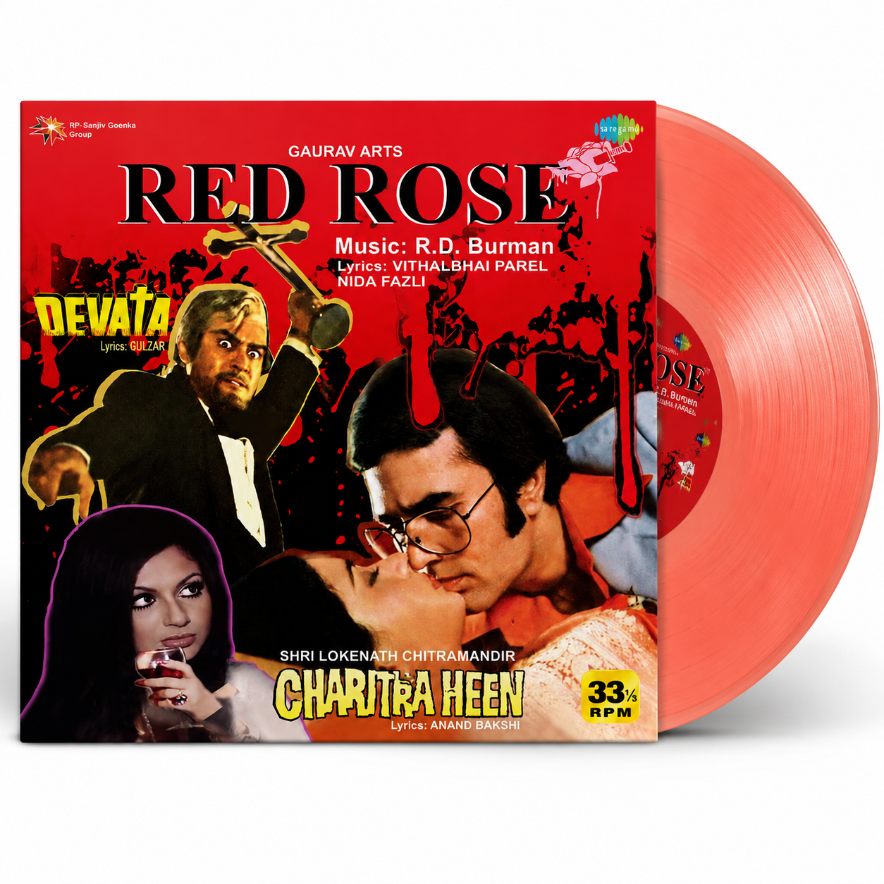 RED ROSE / DEVATA / CHARITRA HEEN - VINYL RECORD ( PRE BOOK )