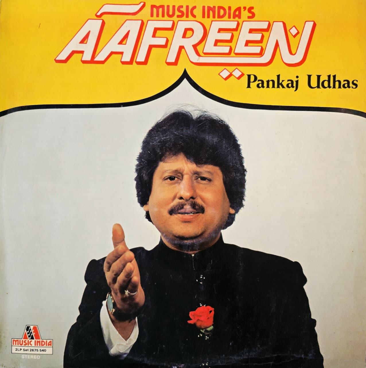 AAFREEN : PANKAJ UDHAS - LP RECORD ( MUSIC INDIA / 90-95% MINT ) 2LP SET 2675 540