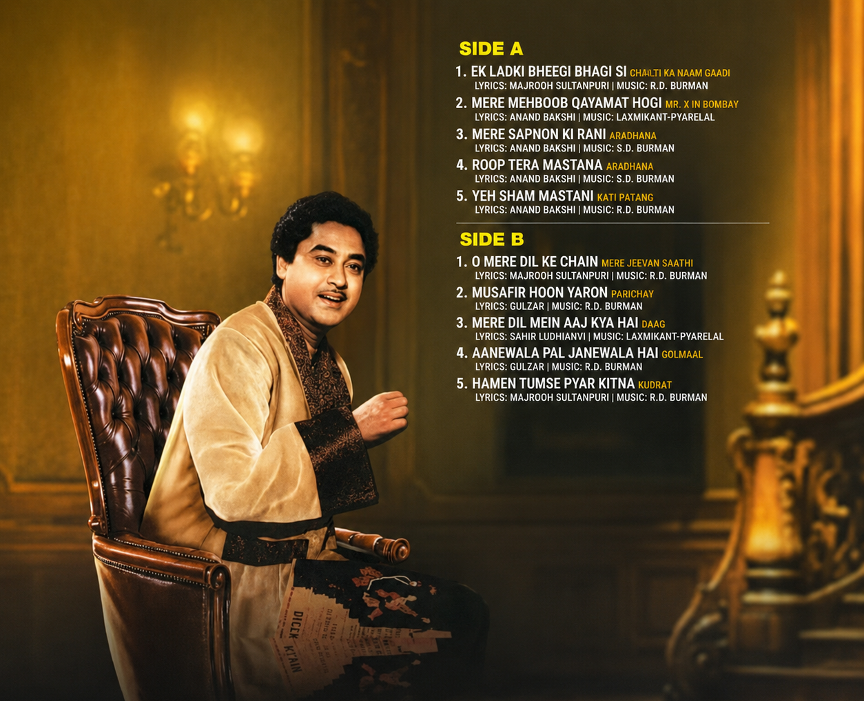 GREATEST HITS OF KISHORE KUMAR - VINYL RECORD alt