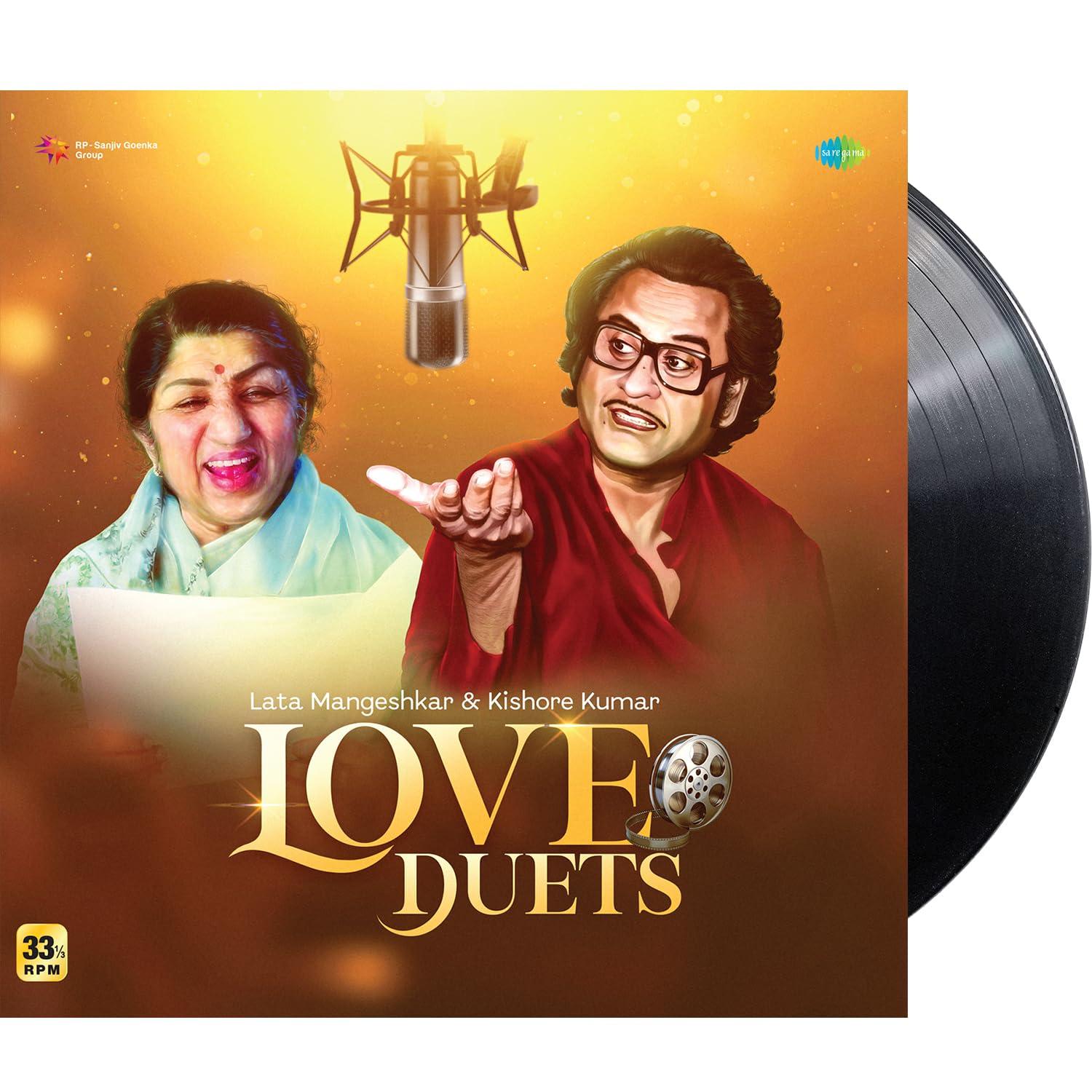 LATA MANGESHKAR & KISHORE KUMAR : LOVE DUETS - VINYL RECORD