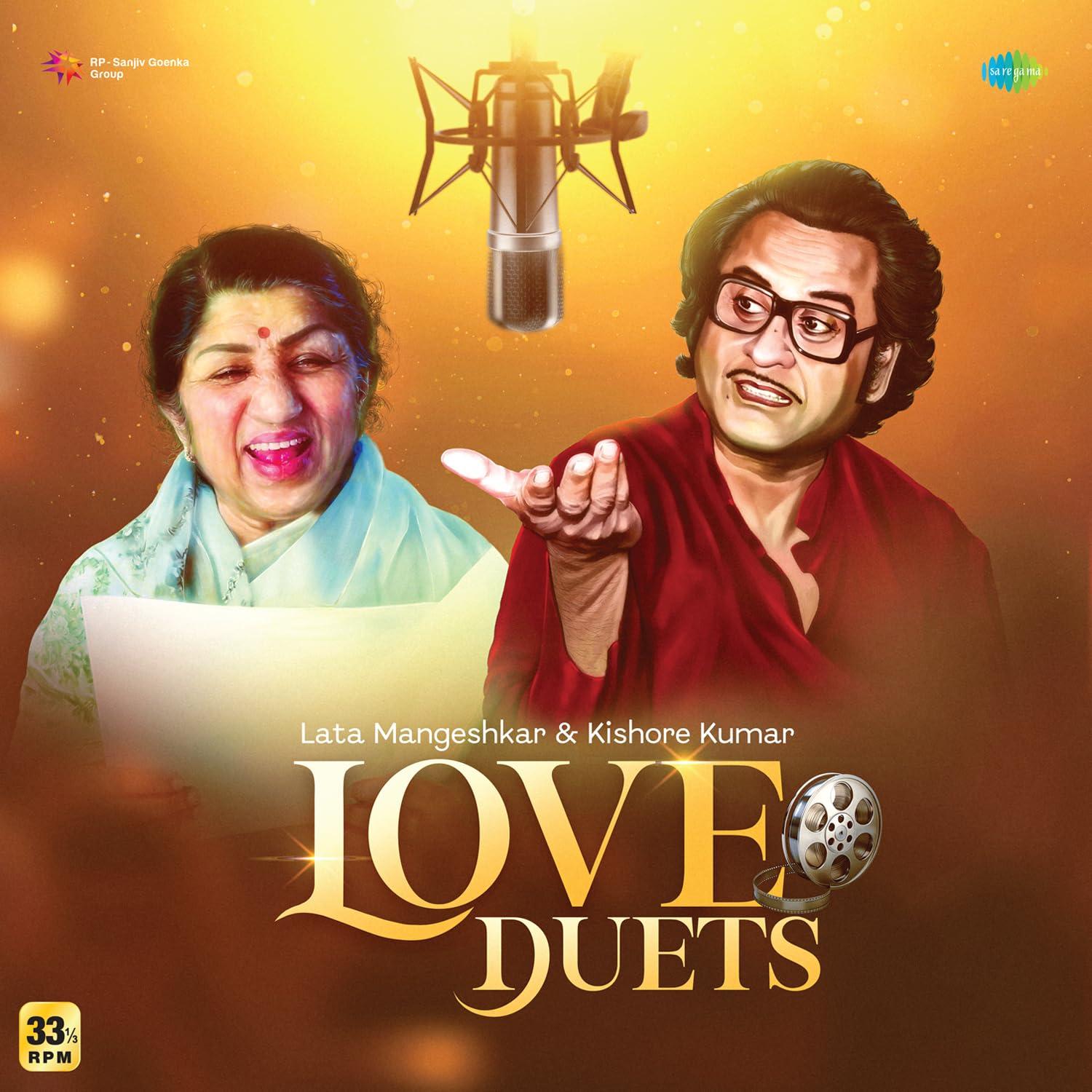 LATA MANGESHKAR & KISHORE KUMAR : LOVE DUETS - VINYL RECORD alt