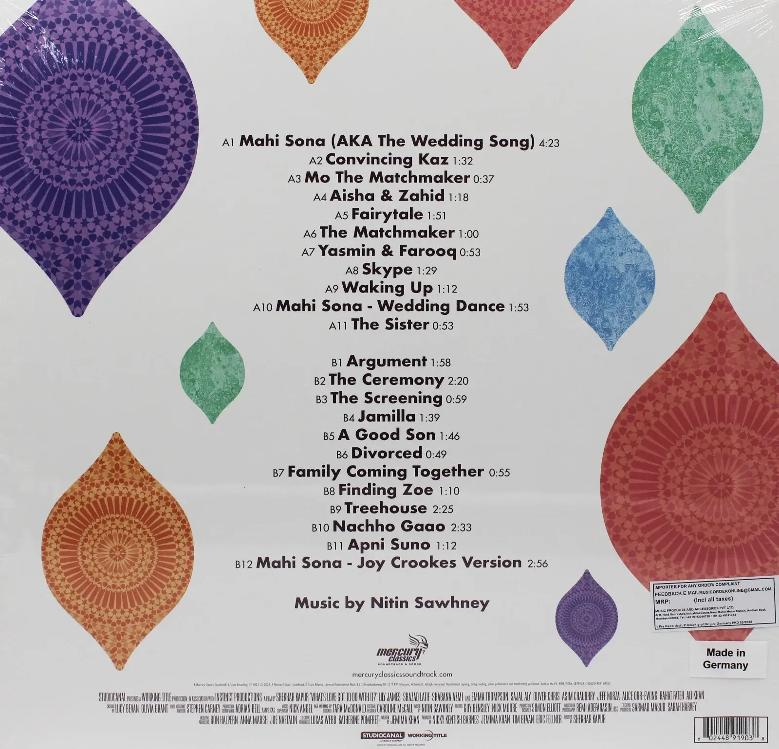 WHAT'S LOVE GOT TO DO WITH IT ? : NITIN SAWHNEY - VINYL RECORD alt