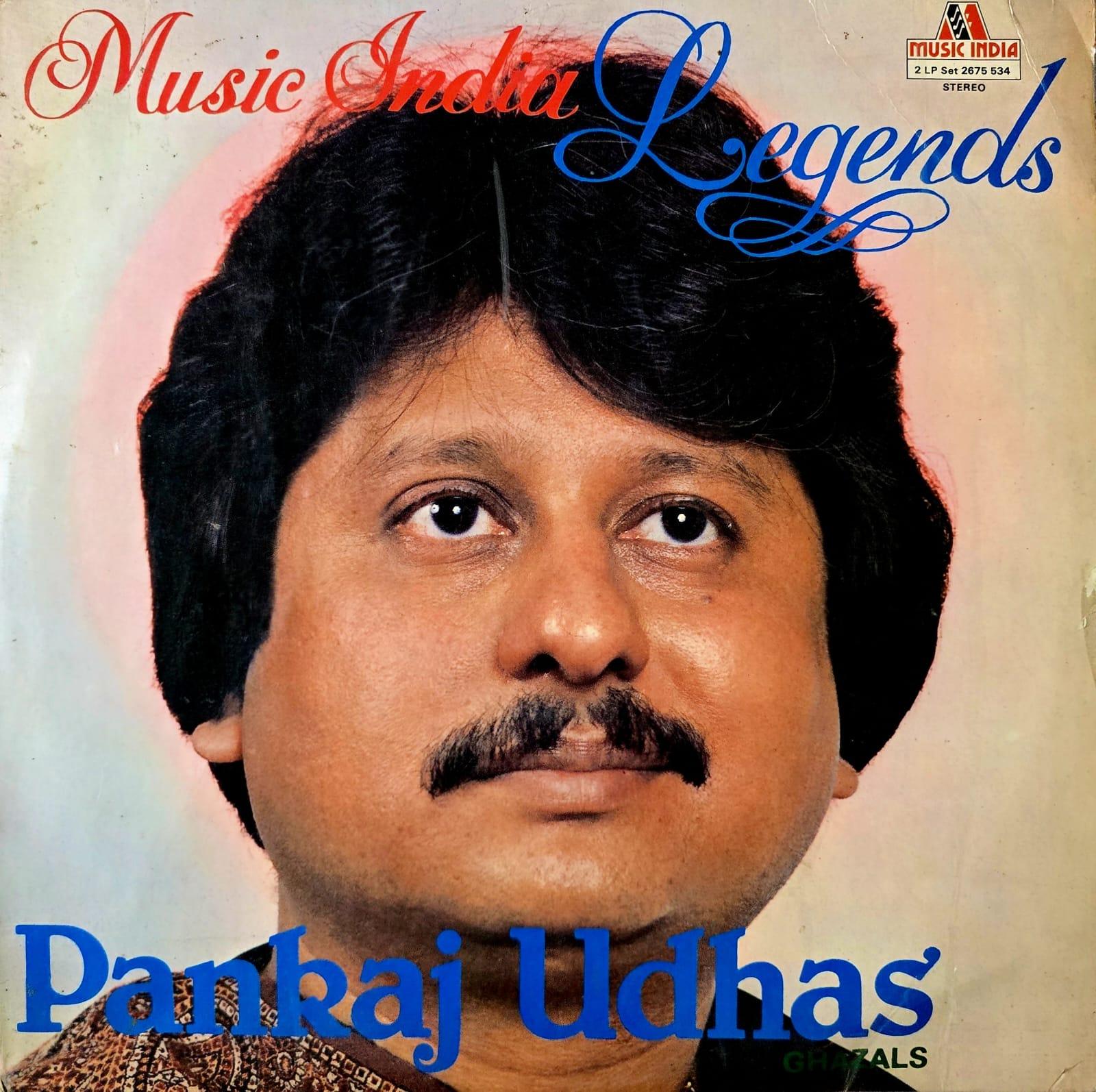 LEGENDS : PANKAJ UDHAS - LP RECORD ( MUSIC INDIA / MINT ) 2LP SET 2675 534