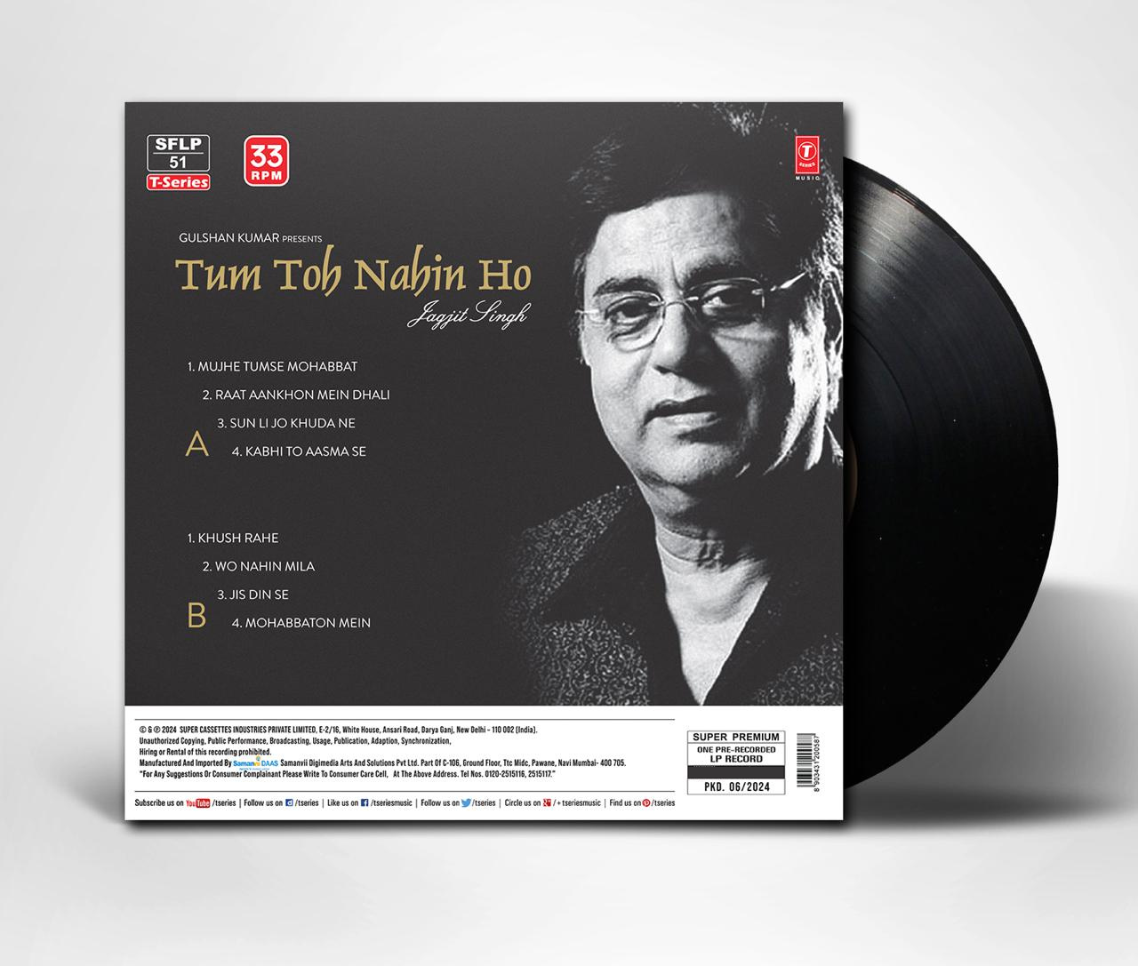 TUM TOH NAHIN HO : JAGJIT SINGH - VINYL RECORD alt