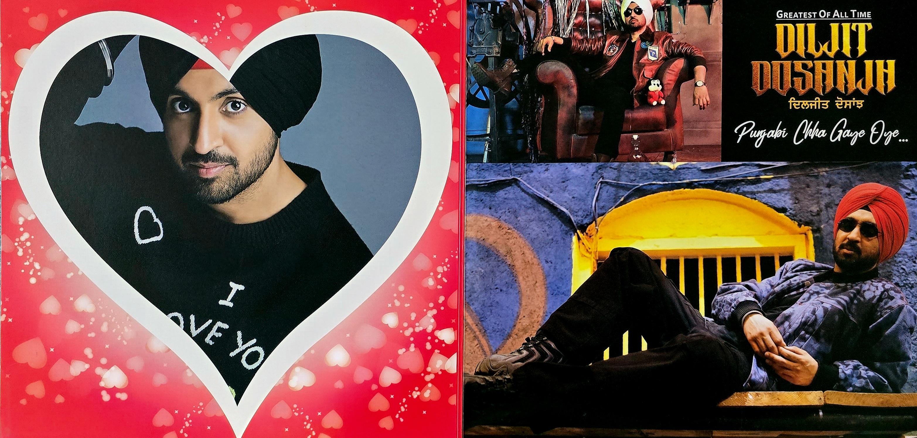 GREATEST OF ALL TIME DILJIT DOSANJH : PUNJABI CHHA GAYE OYE - VINYL RECORD ( YELLOW ) alt